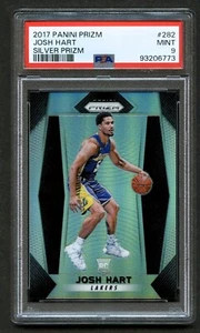 2017 Panini Prizm Argento Prizm JOSH HART RC #282 PSA 9 IN PERFETTE CONDIZIONI Rookie - Foto 1 di 2