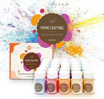 Prime Crafting Mica Powder Set for Epoxy Resin - Pigment Powder for Soap Making, - Image 1 of 4