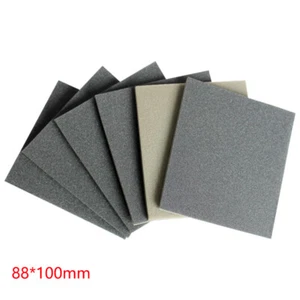 88*100mm Foam Sanding Paper Sponge Sandpaper Wet&Dry Polishing Pads 300-400 Grit - Picture 1 of 4