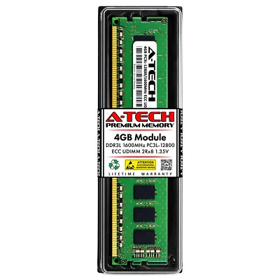 4GB PC3L-12800E ECC UDIMM (Cisco UCS-MU-1X042RE-A Equivalent) Server Memory RAM - Image 1 of 3