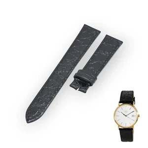 18 mm schwarzes Leder Uhrenarmband für Longines Grand Classic L4.720.2 - Bild 1 von 7