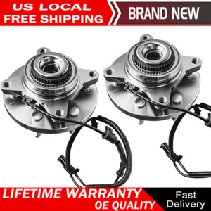 4WD Front Wheel Hub Bearings Pair for 2011-2014 Ford F-150 Expedition Navigator - Foto 1 di 11