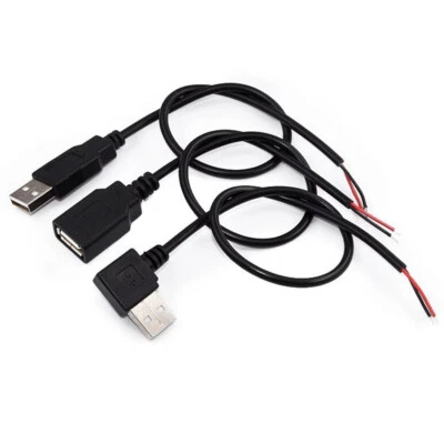 Conector conector conector hembra USB macho de 0,3/1/2 metros 2/4 núcleos hágalo usted mismo cable de alimentación ventilador LED - Imagen 1 de 4