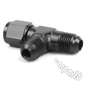 Black AN10 10-AN Female to 2x AN10 10-AN Male 3-Way Tee T-Piece Fitting Adapter - Picture 1 of 6
