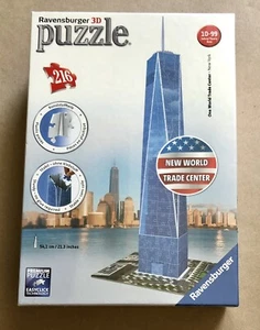 "Nuevo World Trade Center, rompecabezas 3D de 216 piezas, 2014, 2,4 x 2,4 x 21,3"" NUEVO/SELLADO" - Imagen 1 de 7