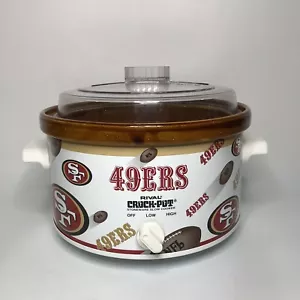 San Francisco 49ers Rivals 3104 DL 4 qt Crock Pot Slow Cooker - Picture 1 of 11