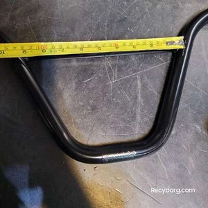 BMX free style bicycle steel handlebar in black color - brand new - Picture 1 of 4