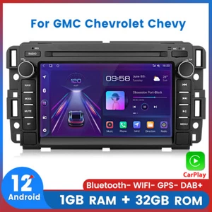 7" Carplay Android Car Radio Navi For GMC Sierra Yukon Chevrolet Chevy Silverado - Picture 1 of 12