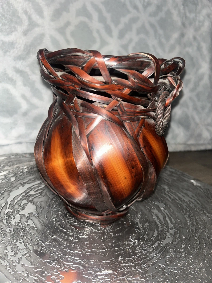 木制日本古董花瓶| eBay