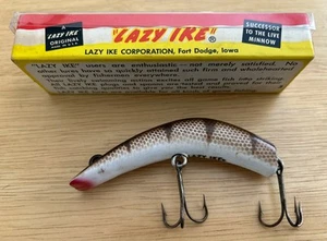 VINTAGE LAZY IKE HUSKY IKE KL-4 (BS) Brown Scale w Box & Insert (plastic) - Picture 1 of 7