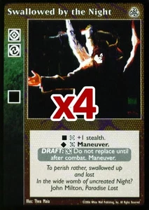 Lot of 4 cards: Swallowed by the Night [Third set] - VTES card - Picture 1 of 2
