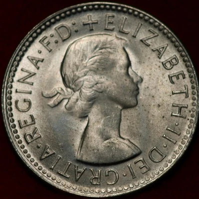 Moneda extranjera de plata de un chelín Australia 1961 sin circular Foto 1 de 2
