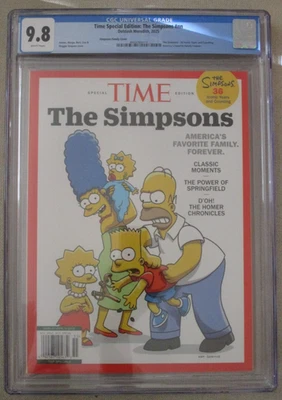 TIME MAGAZINE THE SIMPSONS SPECIAL EDITION 2025 CGC 9.8 FAMILY COVER 36TH ANN. - Image 1 of 4
