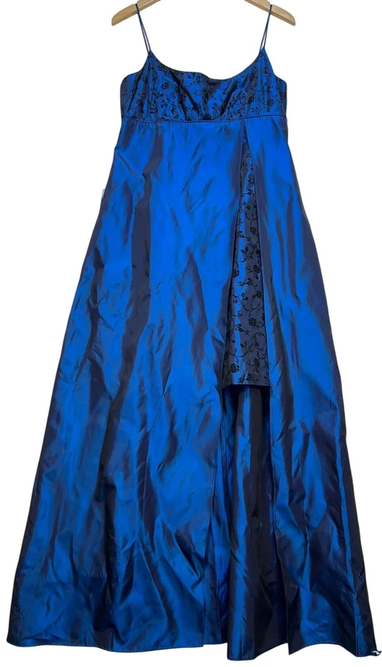 De colección. Vestido para mujer Morgan And Co Max Whimsigoth Vamp talla 13/14 azul negro Foto 1 de 4