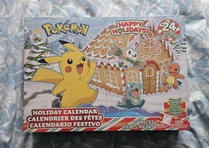 Pokémon Happy Holiday Calendar 40 Pcs 16 Figures W/ Special Finish Unopened Box - Picture 1 of 2