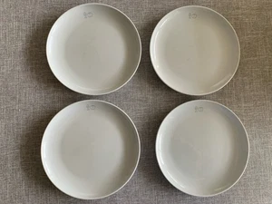 Crate And Barrel  Kahla “Scribble” Salad /Breakfast Plate 8.5” Germany White (4) - Picture 1 of 9