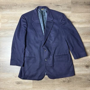 Men's Brooks Brothers Blue 100% Cashmere 2 Button Sports Coat - Picture 1 of 9
