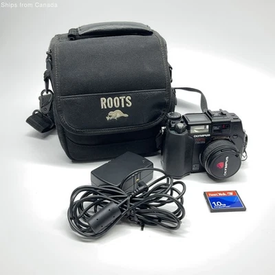 Olympus Camedia C-5050 Zoom Black Digital Camera - 5.0 MP 3x Zoom Y2K Digicam - Bild 1 von 4