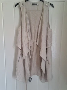 Beautiful Ladies Mint Velvet Waterfall Waistcost Top Size 10 - Picture 1 of 5