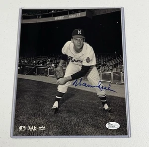 Warren Spahn HOF Signed Autographed 8x10 Boston Braves Photo JSA COA - Picture 1 of 1