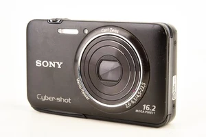 Sony Cyber-Shot DSC-WX9 16.2MP Digital Camera Black for PARTS or REPAIR V20 - Picture 1 of 5