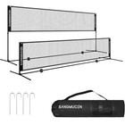 Portable Badminton Net Post Set With Carry Bag for Pickleball Tennis Volleyball