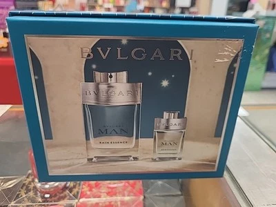 Bvlgari Man Rain Essence Eau De Parfum Juego de 2 Piezas / Nuevo Con Caja Foto 1 de 2