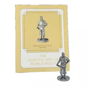 Franklin neuwertig kämpfende Männer 2. Weltkrieg WKWII Zinnfigur Feldwebel Panzer - Bild 1 von 4