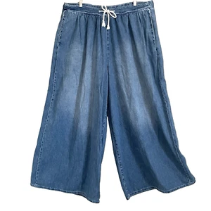 Anthropologie Pilcro The Coastal Relaxed Pants Jeans Trousers XL Flare Wide Leg - Picture 1 of 14