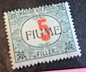 Fiume Postage due (#J6c F/VF Mint NH) 5f Signed Back Scott 2023 Cat Val $40.00 - Picture 1 of 6