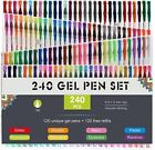 Glitter Gel Pen Aen Art Set Of 240 Unique Colors Glitter Pens With Grip F Gift