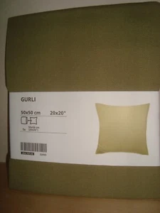 NEW IKEA GURLI Cushion Cover 20 x 20" Cotton Throw Pillow Covers Blue Pink Green - Picture 1 of 14