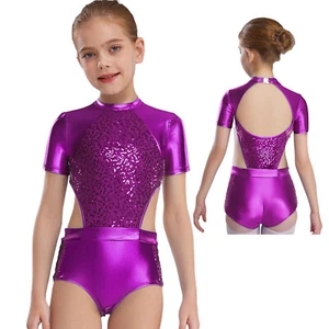 Kid's Girl's Cheer Leader Costumes Two Piece Students Cheerleading Uniform Dress - Picture 1 of 50