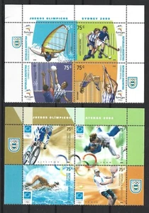 Argentina 2000, 2004 Olympic Games Sydney, Athens Two Complete Sets MNH - Picture 1 of 1