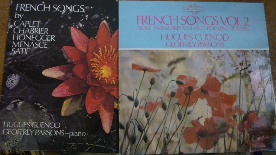 HUGUES CUENOD - GEOFFREY PARSONS / French songs Vol.1 & 2 / NIMBUS  - Image 1 of 1