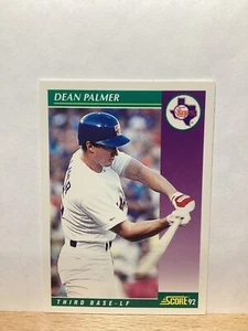 Score 1992 Baseball Card: Dean Palmer, Texas Rangers - Card #392 - Foto 1 di 2