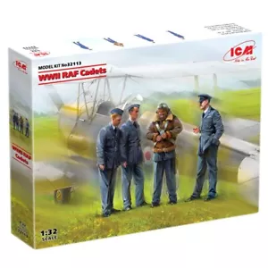 ICM 32113 Plastik Modell Figuren Bausatz Maßstab 1:32 WWII RAF Kadetten (4 Figuren) - Bild 1 von 10