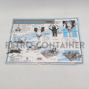 TRANSFORMERS Istruzioni Takara Diaclone Aereo a Tripla Trasformazione GIG - Picture 1 of 1