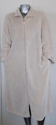 ВИНТАЖНЫЙ халат на молнии Oscar de la Renta бежевый анималистический принт - Изображение 1 из 4