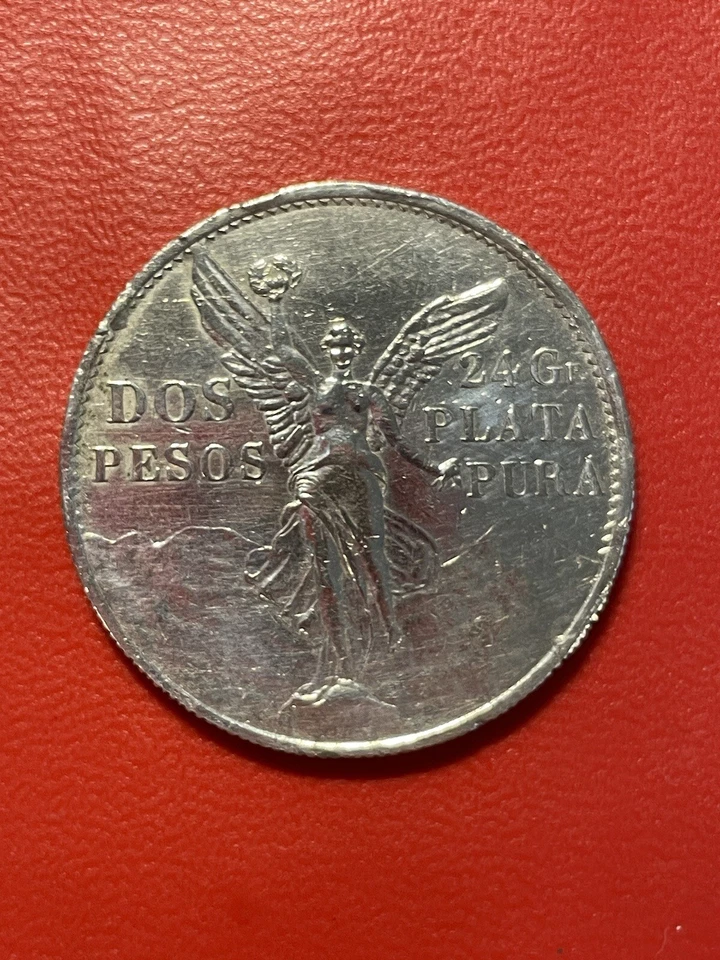 Mexico Dos Pesos 1921, Centennial of Independence .900 Coin Silver - Image 1 of 4