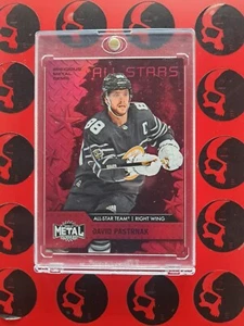 2020-21 David Pastrnak Metal Precious Metal Gems Red /100 Skybox PMG #158 Boston - Picture 1 of 2