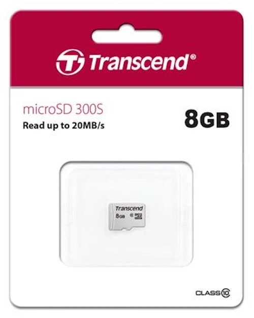 Transcend microSD 300S 8GB - Image 1 of 1
