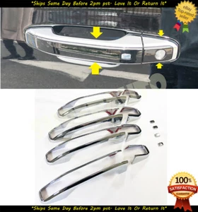 For 2015-2018 Suburban Silverado Yukon Tahoe Sierra Chrome Door Handle Trim LTZ - Picture 1 of 6