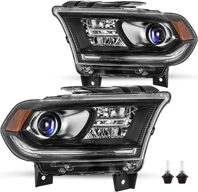 Faros proyectores halógenos cromados para Dodge Durango 2014-2020 | izquierda y derecha Foto 1 de 4