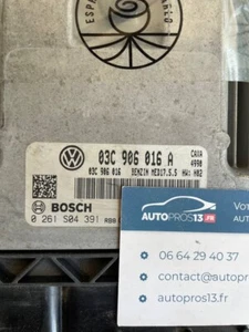 MED17.5.5 CALCULATEUR MOTEUR A DECODER VW GOLF VI 1.4 TFSI 03C906016A 0261S04391 - Foto 1 di 3