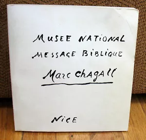 SIGNED Marc Chagall National Museum Message Biblique Nice Paintings Drawings PB - Picture 1 of 2