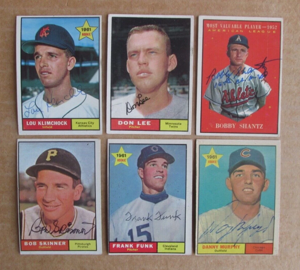 1961 TOPPS BASEBALL SIGNED AUTOGRAPH CARD SINGLES U-PICK CHOOSE UPDATED 10/13 - Image 1 of 1
