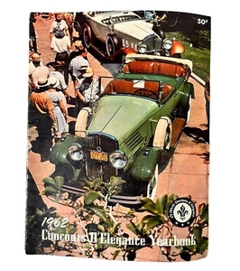 Vintage 1962 Concours D'Elegance Yearbook Auto Show Le Cercle Officers - Picture 1 of 7
