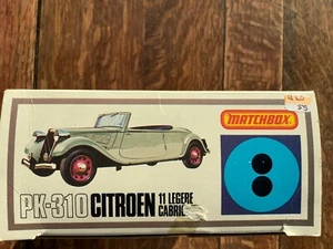 AMT 1:32 310 Matchbox Citroen 11 Legere Cabrio Rareza (BW59-55K2/2/2) - Imagen 1 de 7
