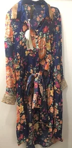aratta silent journey Floral Blue Shirt s nwt - Picture 1 of 8